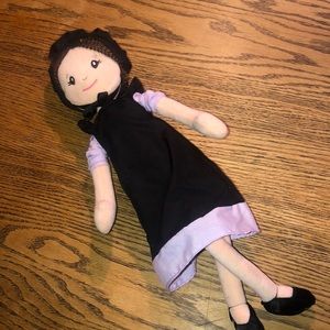 The petting zoo Amish doll girl.